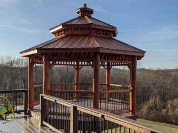 Log Octagon Gazebo Kit #25